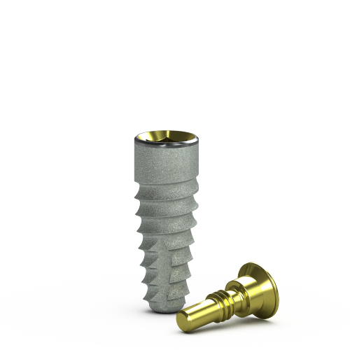 Tapered Internal Implant, 3.8 x 10.5mm, Mountless, RBT