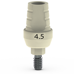 PEEK Scan Abutment, 4.5mm ( Only For Ti-base Hybrid Abutments)
