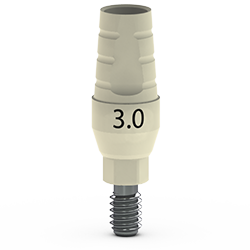 PEEK Scan Abutment, 3.0mm ( Only For Ti-base Hybrid Abutments)