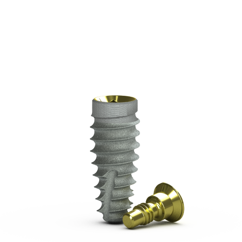 [BTA4210] 4.2mm x 10.5mm Tapered Pro Implant, Laser-Lok, RBT Agressive 