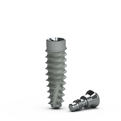 [BTA3812] 3.8mm x 12mm Tapered Pro Implant, Laser-Lok, RBT Agressive 