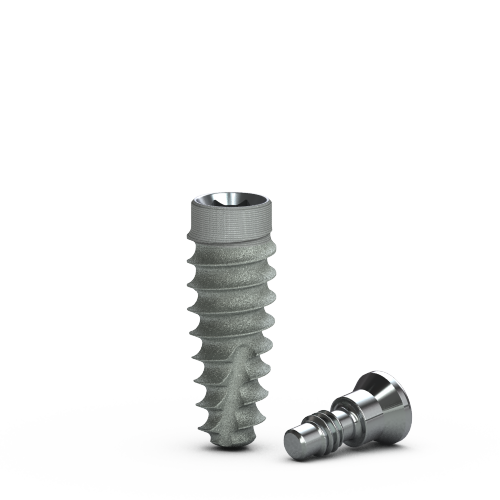 [BTA3810] 3.8mm x 10.5mm Tapered Pro Implant, Laser-Lok, RBT Agressive 