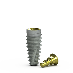 [BTA4610] 4.6mm x 10.5mm Tapered Pro Implant, Laser-Lok, RBT Agressive 