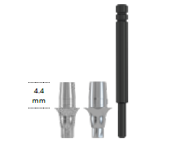 [P2244.5008] iSy® Titanium base CAD/CAM, Ø 5.2 mm, GH 0.8 mm, incl. iSy® Abutment screw and bonding aid