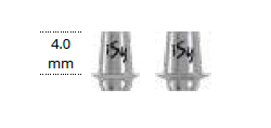 [P2344.4408] iSy® Titanium base CAD/CAM, Ø 4.5 mm, GH 0.8 mm, incl. iSy® Abutment screw and bonding aid