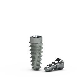 [BTR3809] 3.8 mm x 9mm Tapered Pro Implant, RBT Agressive  